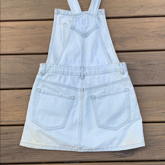 Forever 21 Denim Jumper Skirt Overalls Style - Picture 7 of 9